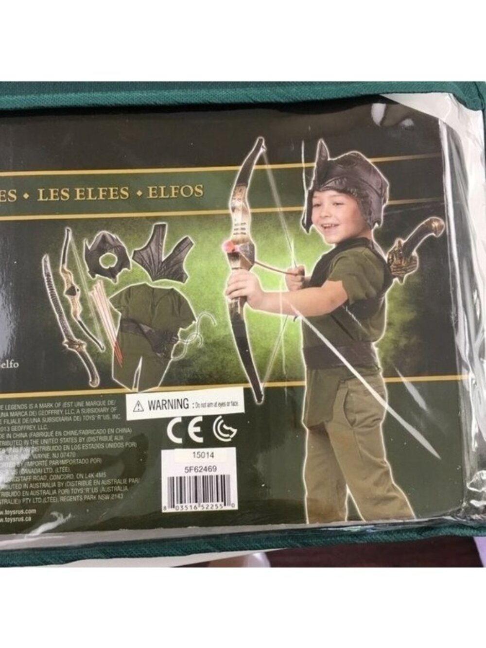 RARE TRUE LEGENDS Elf Costume Halloween Cosplay Plus Extras Bow Arrow Quiver Hat